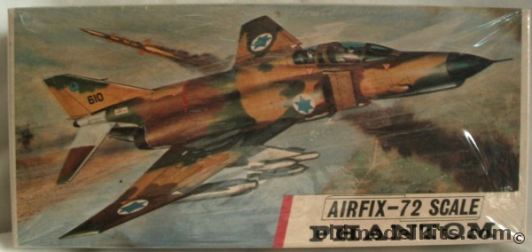 Airfix 1/72 McDonnell F-4B/C/D/E & J Phantom II US Navy - US or Israeli Air Force Type 3 Logo, 493 plastic model kit